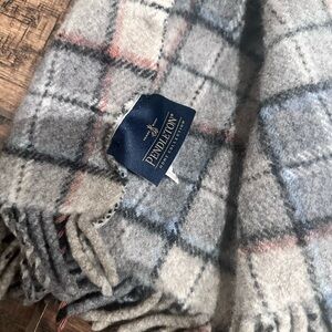 Pendleton Blue and Gray Wool Plaid Blanket
